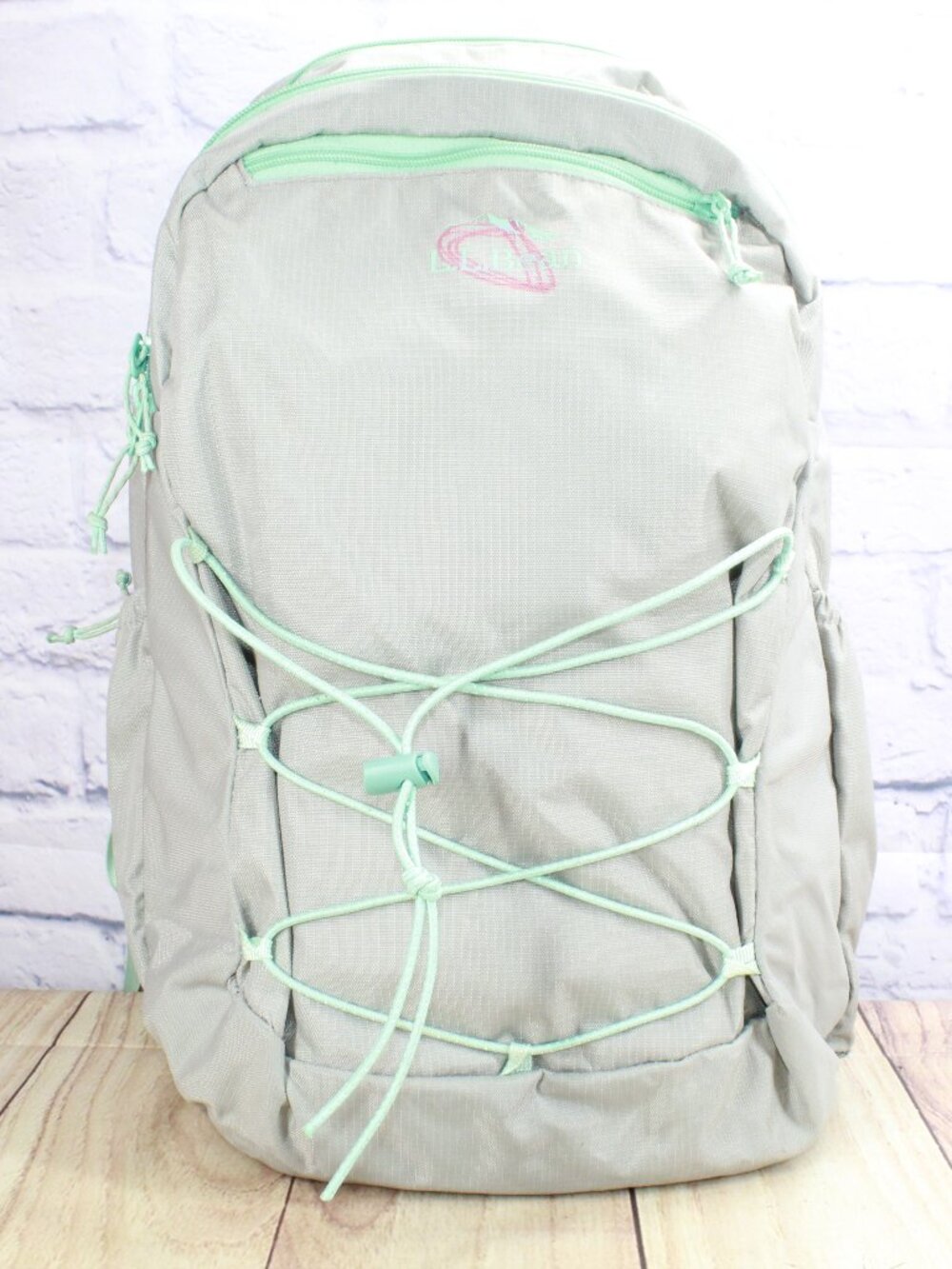 LL Bean Big Kids Comfort Carry Laptop Pack 30L Backpack Gray School Travel